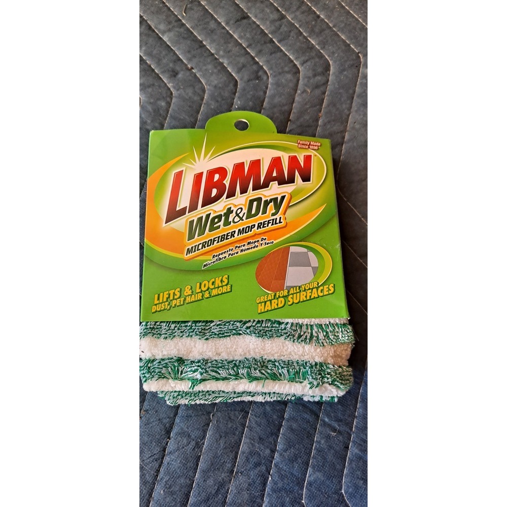 Libman Wet &‎ Dry Microfiber Mop Refill
